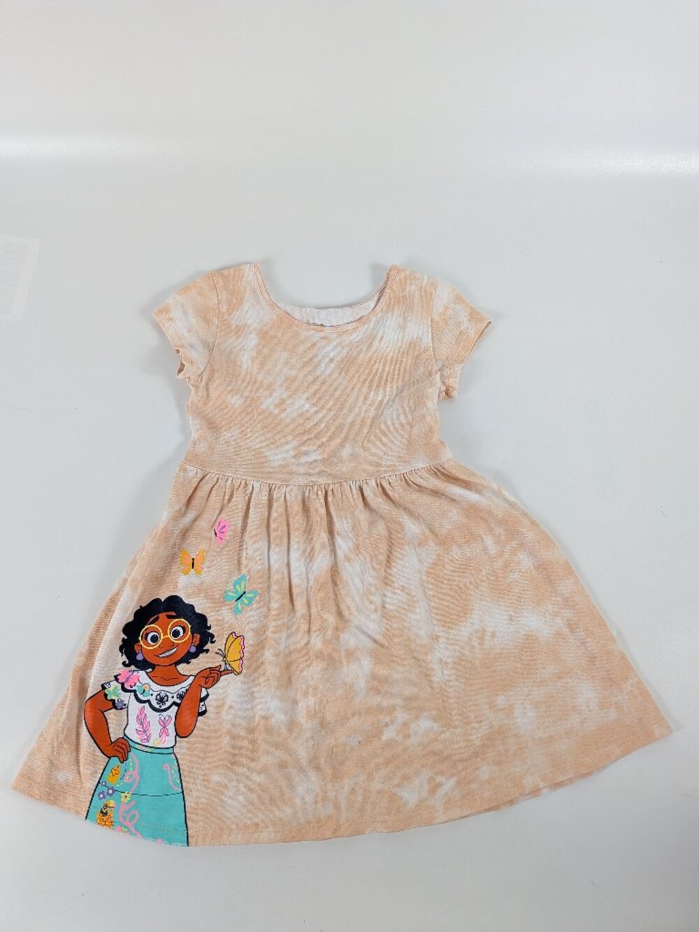 Disney Encanto Mirabel Butterfly Tie-Dye Dress Girls 4T Jumping Beans
